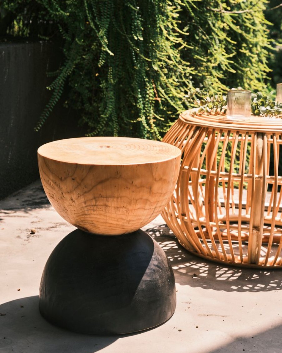 Furniture Crane Living | Zen Wooden Stools 38Cm