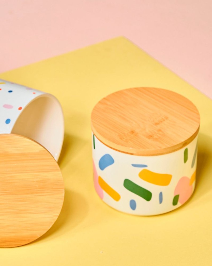 Homewares Crane Living | Rainbow Speckled Container - Small