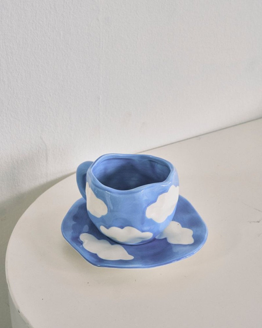 Homewares Crane Living | Summer Daze Cloudi Cup And Saucer