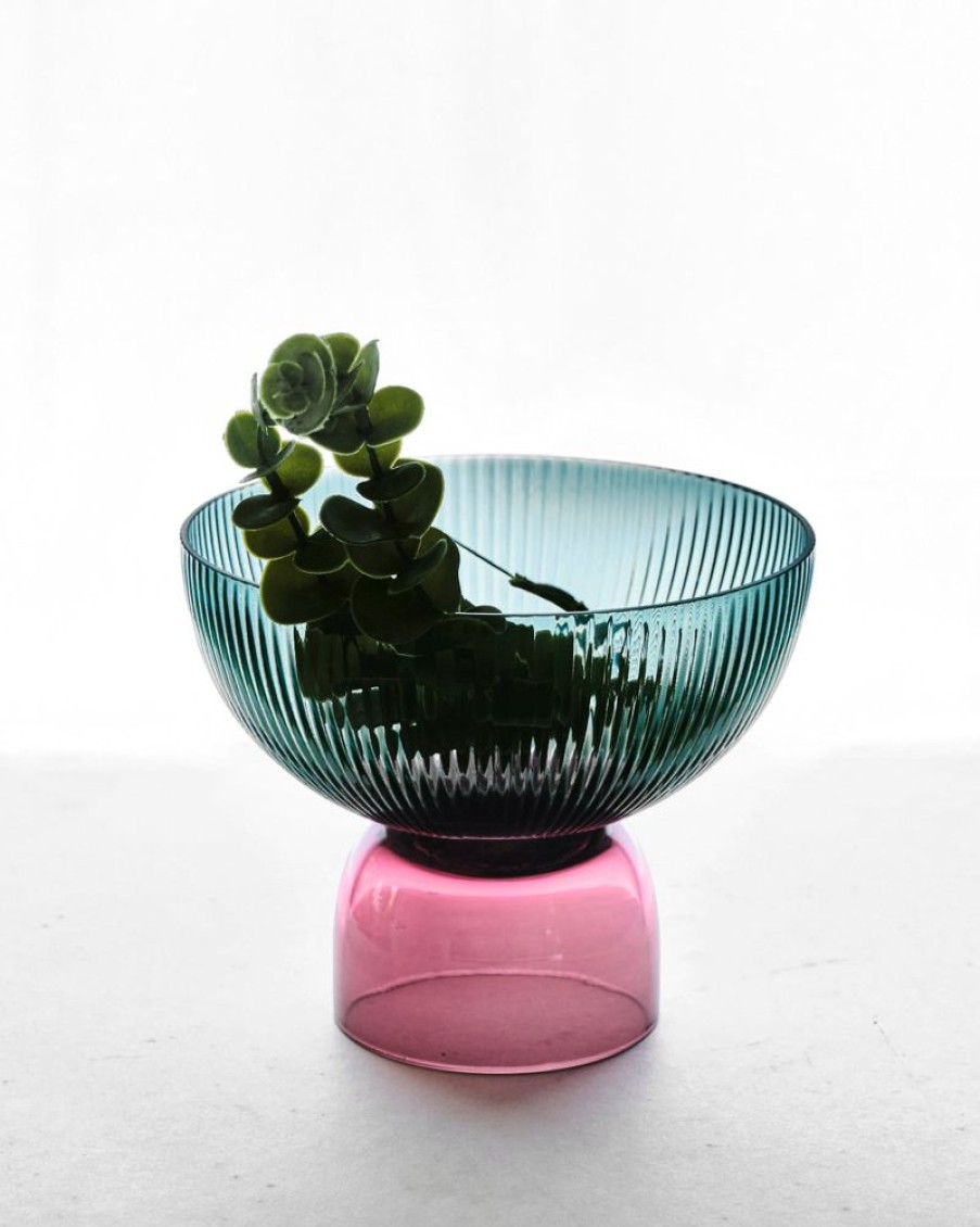 Homewares Crane Living | Beyonce Glass Raised Fruit Bowl - Small