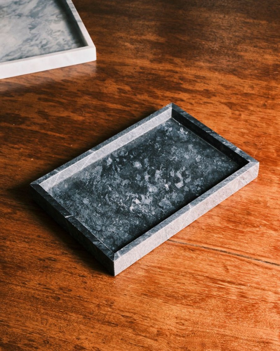 Decor Crane Living | Mayfair Large Rectangular Marble Tray