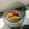 Homewares Crane Living | Casper Straight Wire Fruit Basket - Large Straight Black