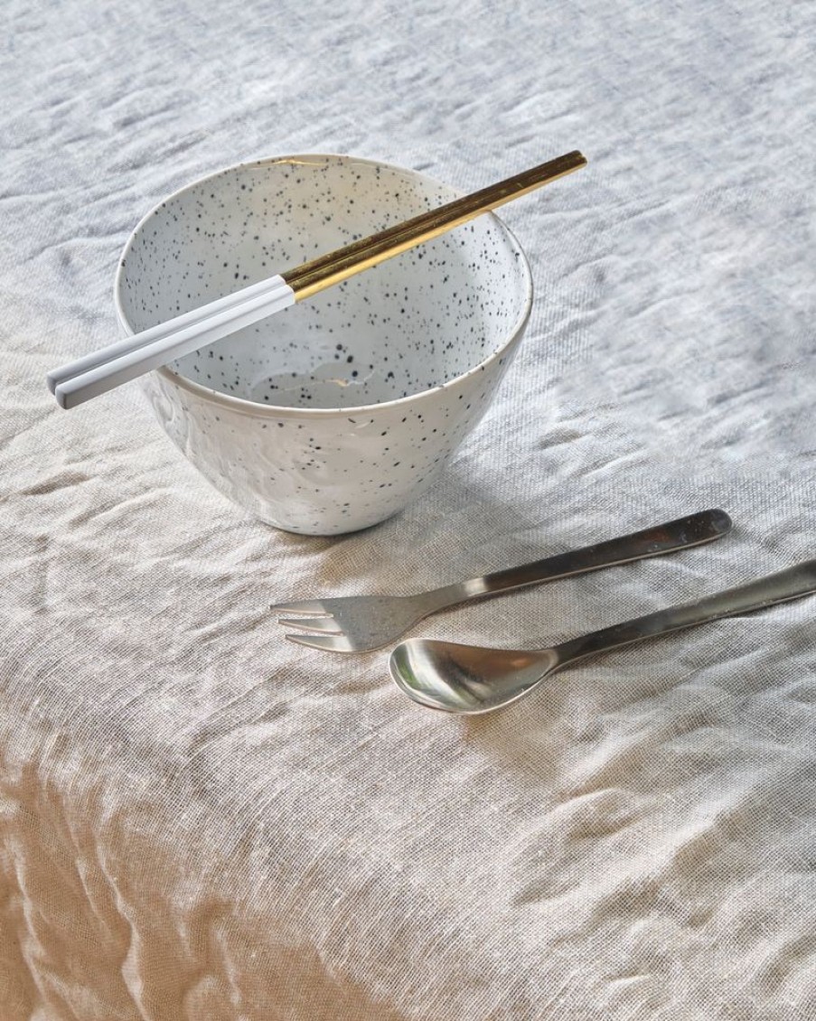 Homewares Crane Living | Celeste Black Speckled Noodle Bowl