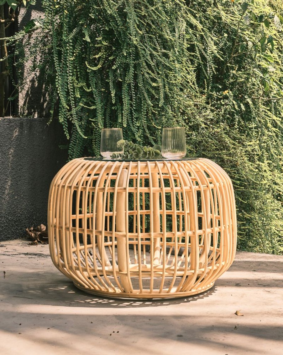 Furniture Crane Living | Uluwatu Bamboo Round Coffee Table - Medium