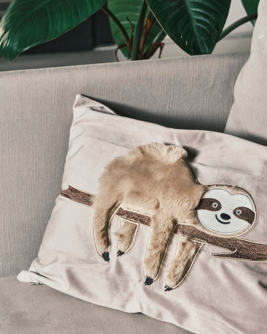 Furniture Crane Living | Furry Sloth Cushion - Rectangle