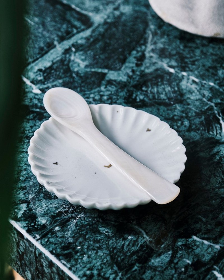 Homewares Crane Living | Mother-Of-Pearl-Mini-Spoon