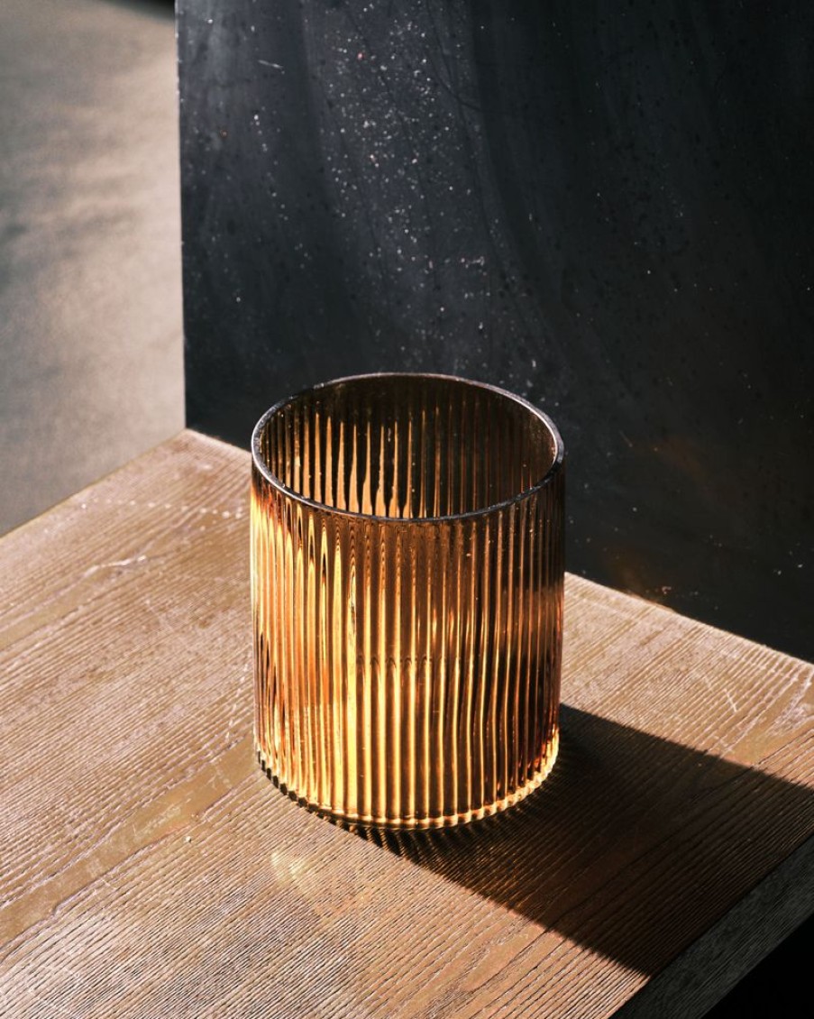 Decor Crane Living | Ember Ribbed Vase - Medium