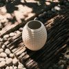 Decor Crane Living | Pompeii-Textured-Egg-Shape-Ceramic-Vase