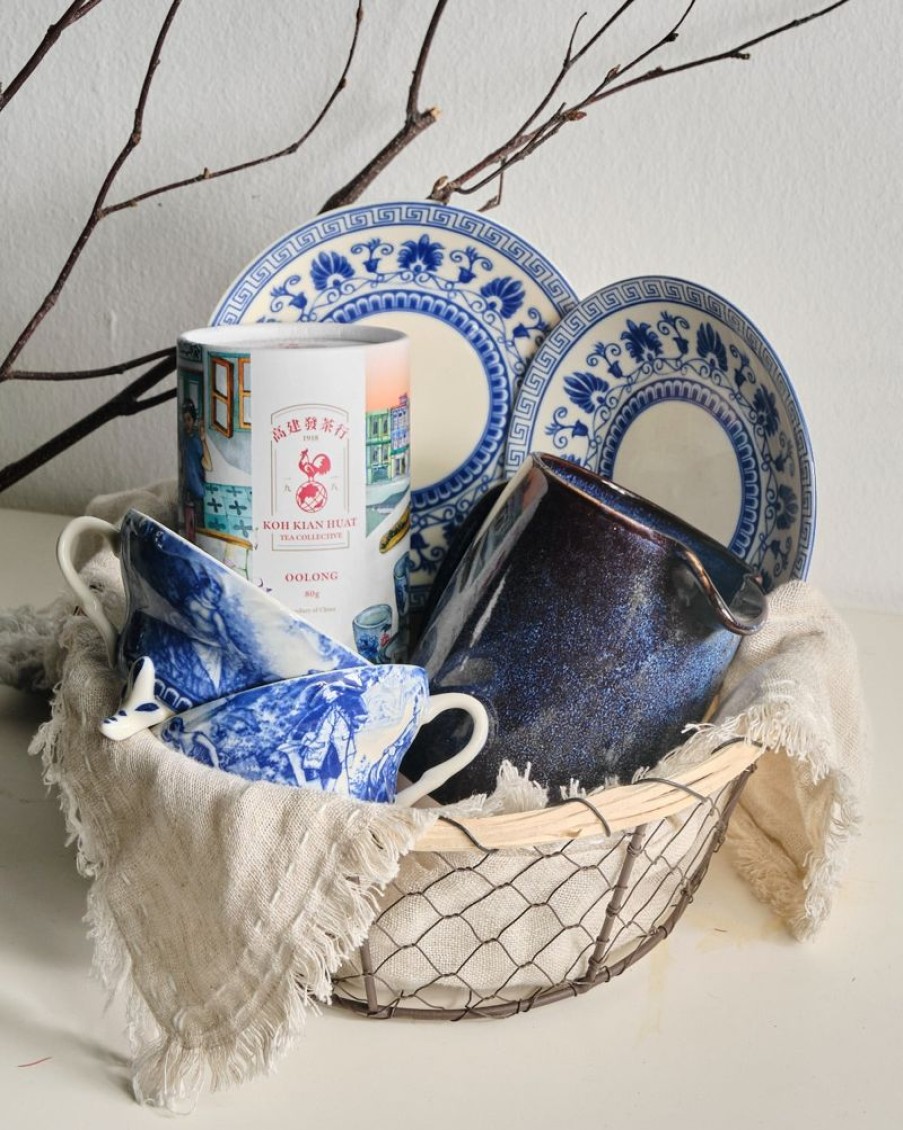 Homewares Crane Living | Leicester Tea Cups + Pitcher Gift Set