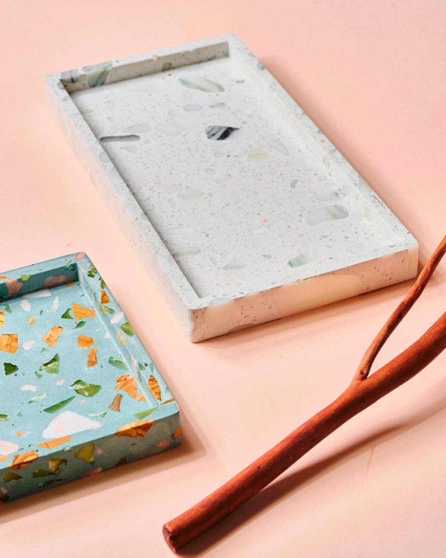 Decor Crane Living | Palazzo Rectangular Terrazzo Tray