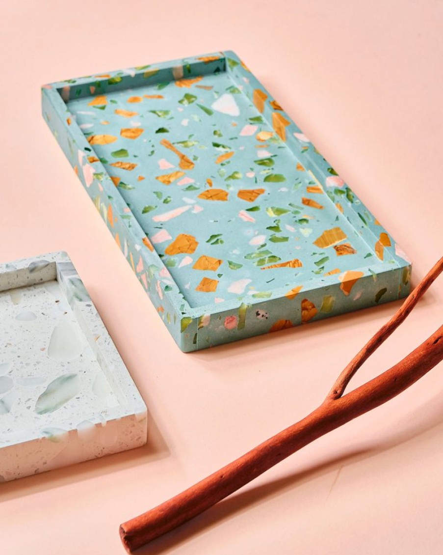 Decor Crane Living | Palazzo Rectangular Terrazzo Tray