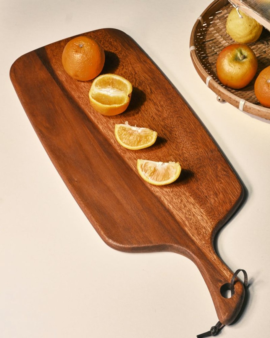 Homewares Crane Living | Cole Wooden Board With One Handle - Large