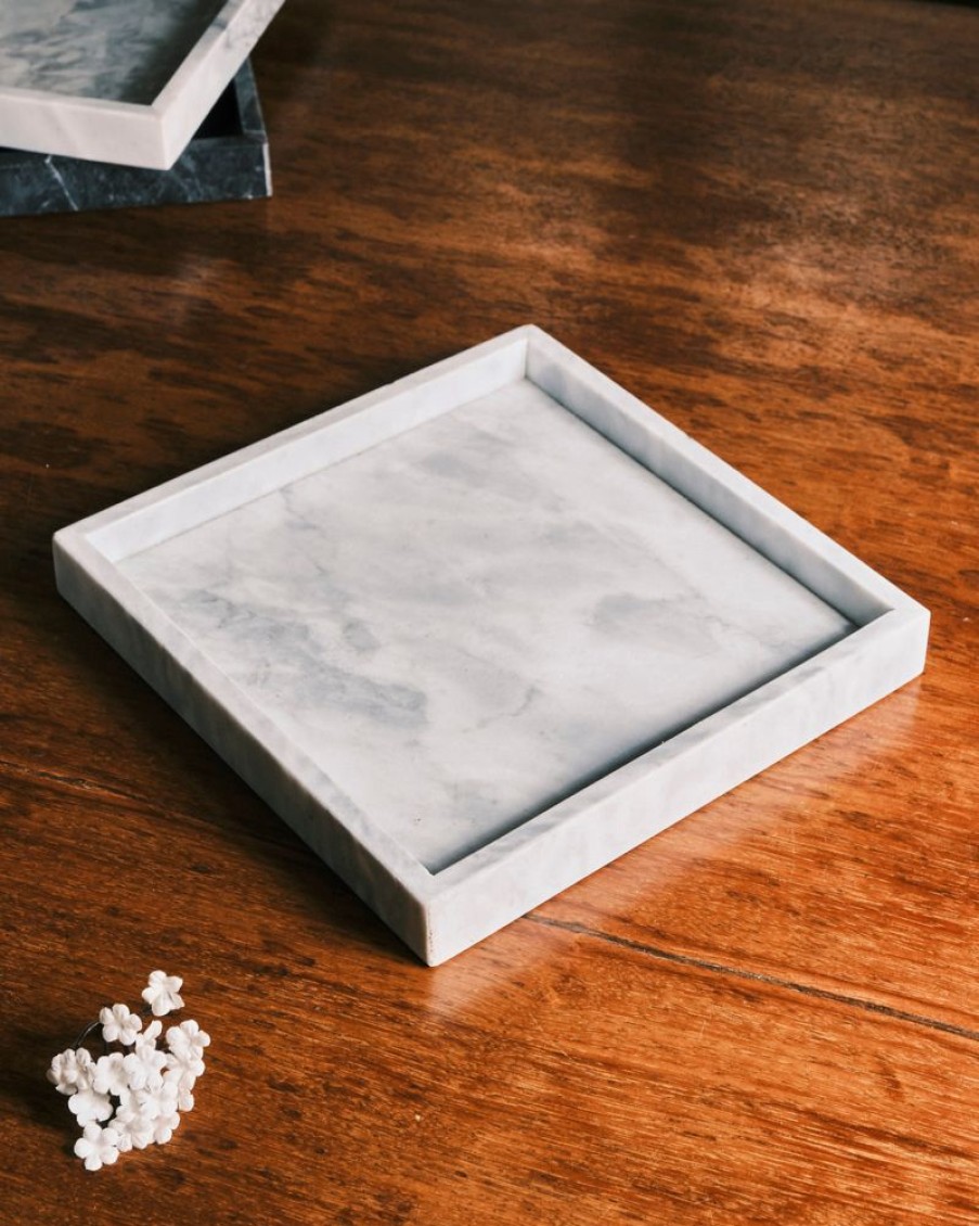 Decor Crane Living | Mayfair Marble Tray - Square