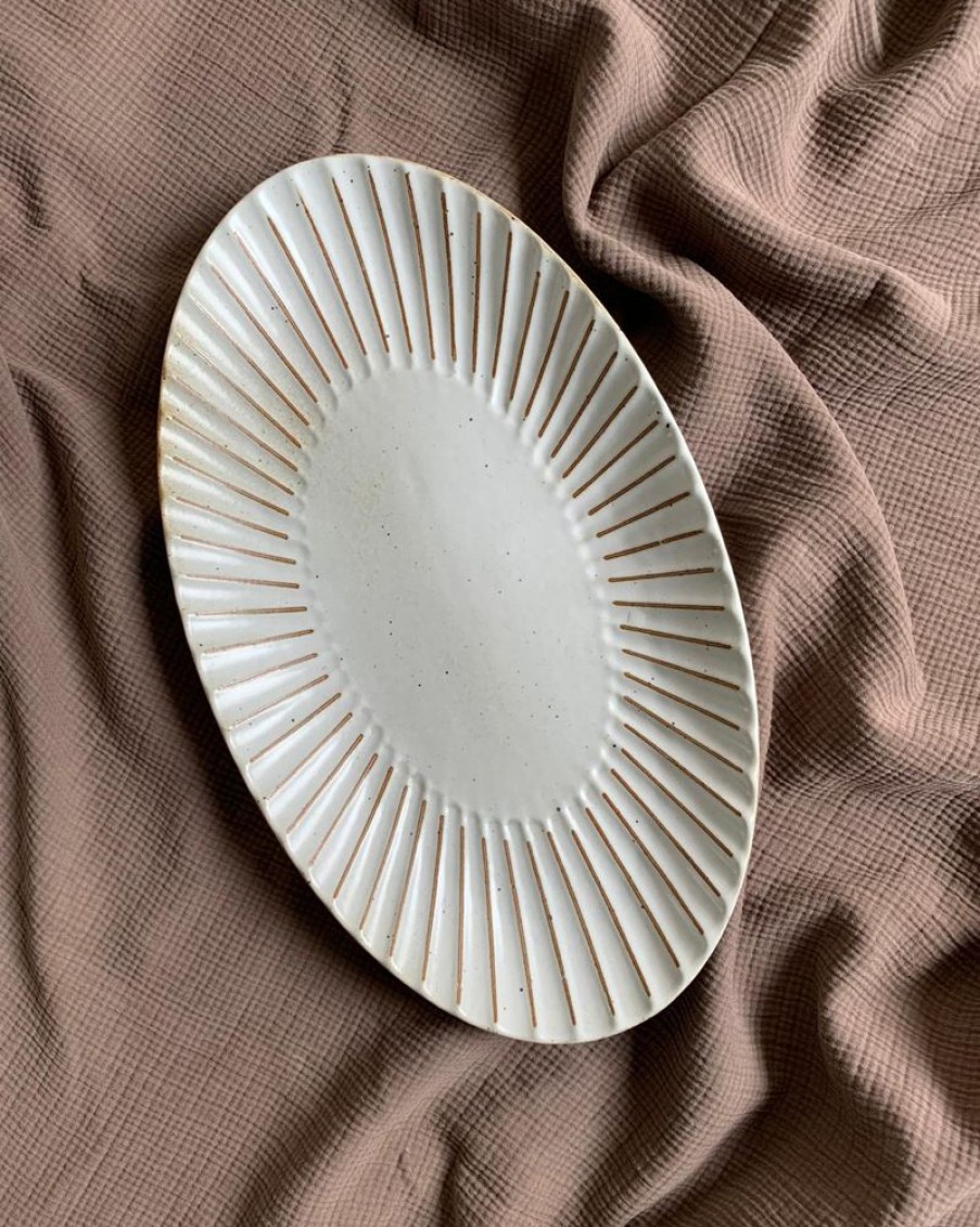 Homewares Crane Living | Quail Oval Serving Dish - Large