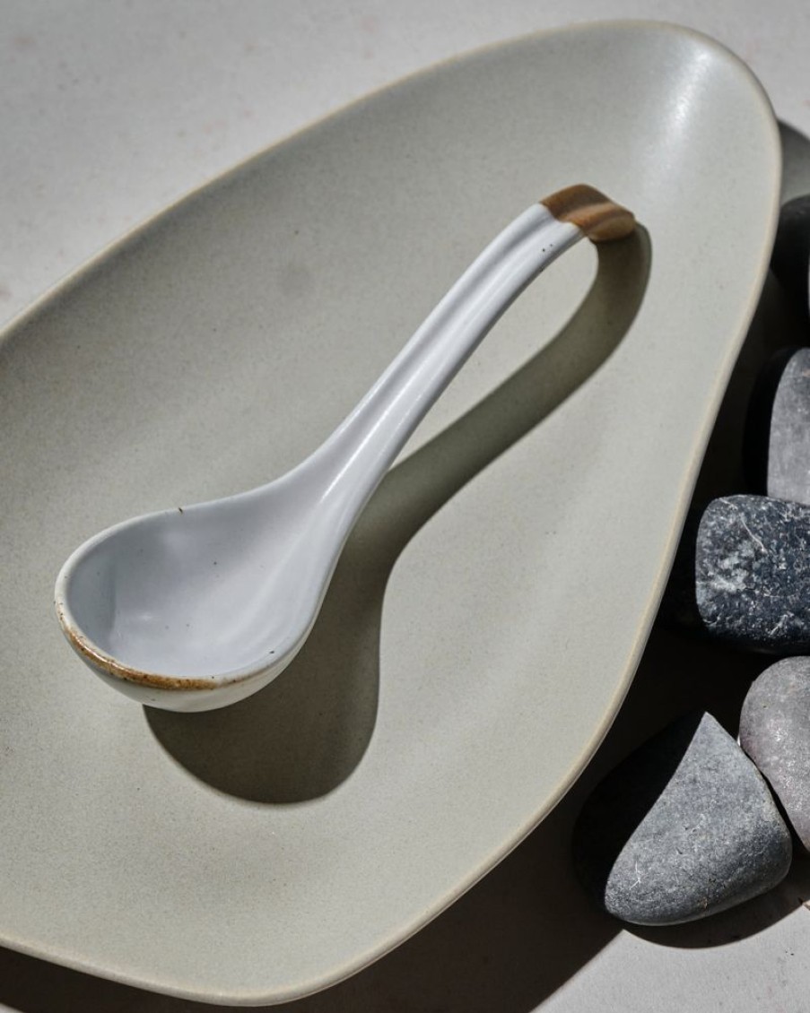 Homewares Crane Living | Shokudo Ceramic Soup Spoon