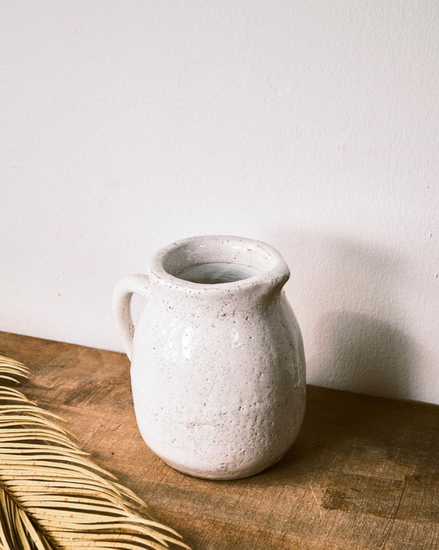 Decor Crane Living | Ancient-Greek-Crackled-Glaze-Jugs-Medium-And-Curvy