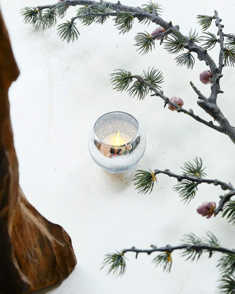 Decor Crane Living | Mercury Silver Small Tealight Holder In Assorted Styles