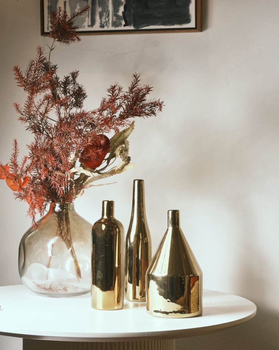 Decor Crane Living | Cleopatra Gold Angular Vases