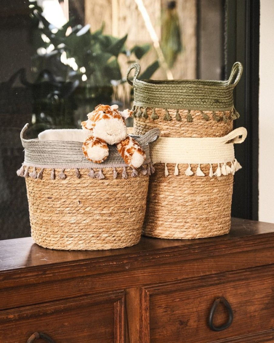 Decor Crane Living | Basket With Tassels - Large