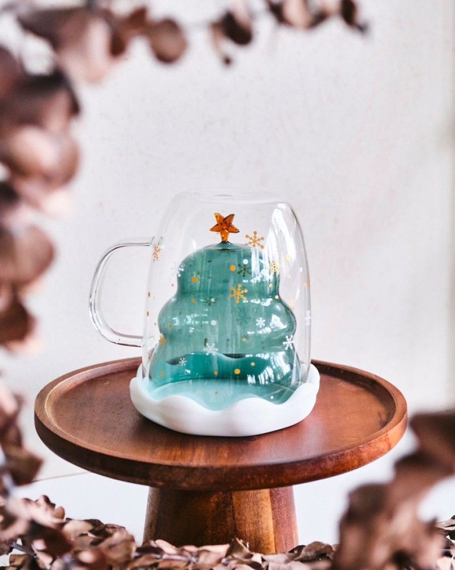 Homewares Crane Living | Christmas Tree Double Walled Cup