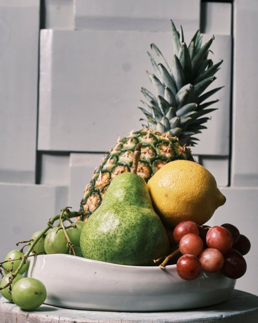 Homewares Crane Living | Sage Melted Edge Fruit Bowl - Large