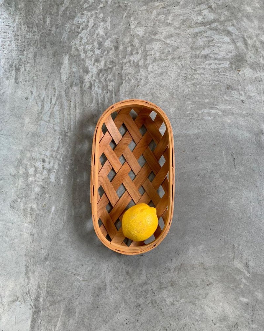 Decor Crane Living | Flat Woven Basket - Oval