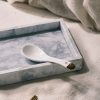 Homewares Crane Living | Kelly Ceramic Spoon With Gold Tip