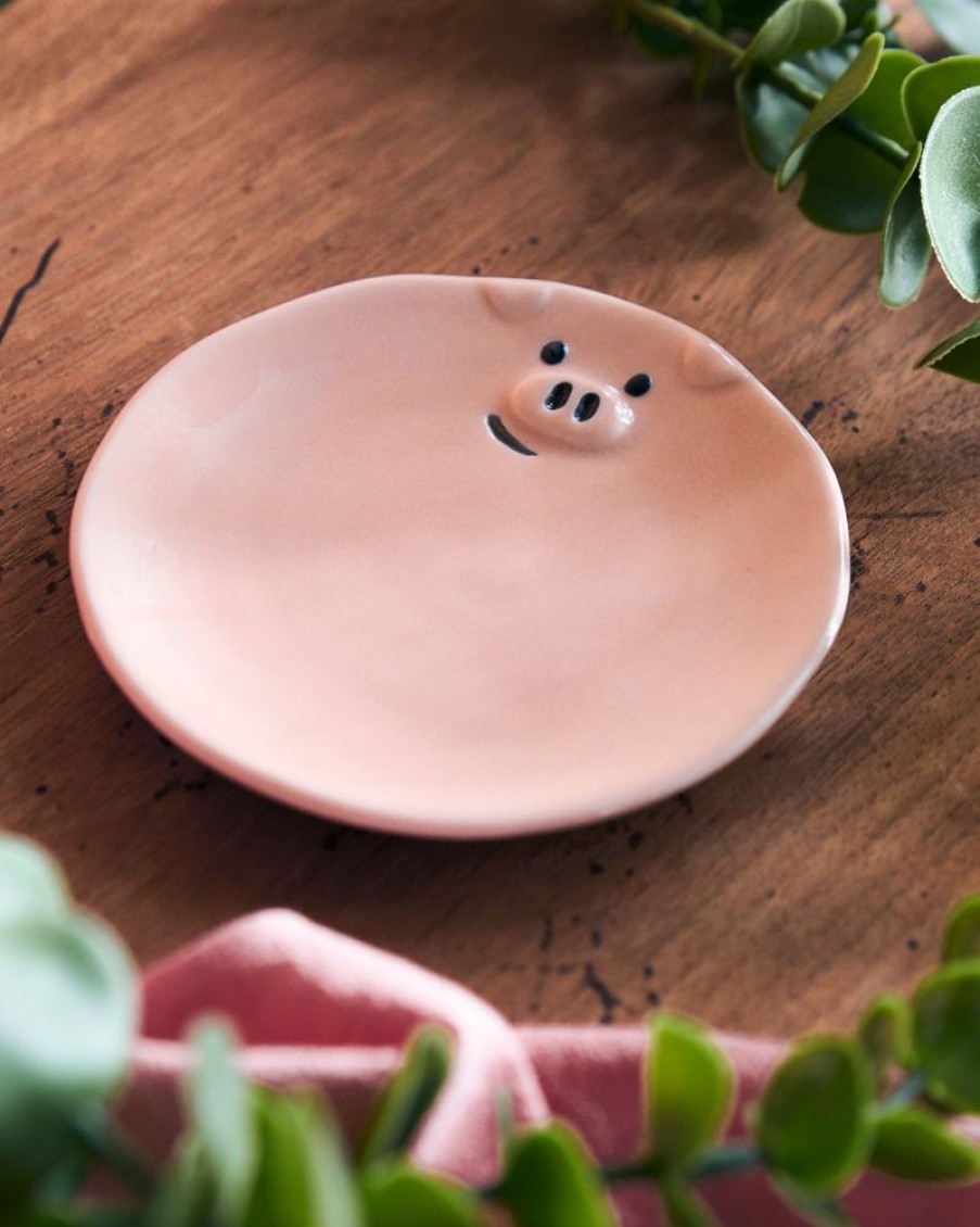 Homewares Crane Living | Paxton Pig Dessert Plate