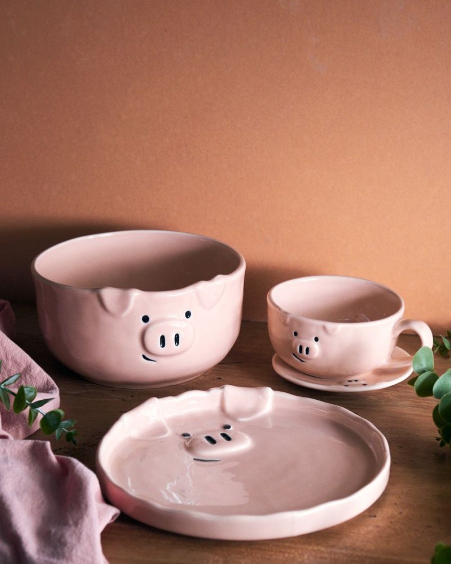 Homewares Crane Living | Paxton Pig Dessert Plate