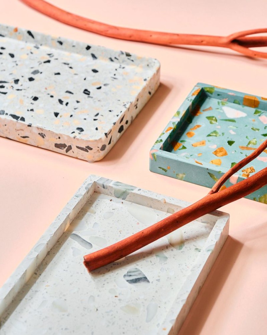 Decor Crane Living | Madesimo Rectangular Terrazzo Tray