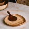 Homewares Crane Living | Teakwood Kitchen Utensils - Round Rice Spoon