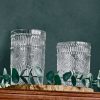 Homewares Crane Living | Carlotta Vintage Embossed Glass Cups