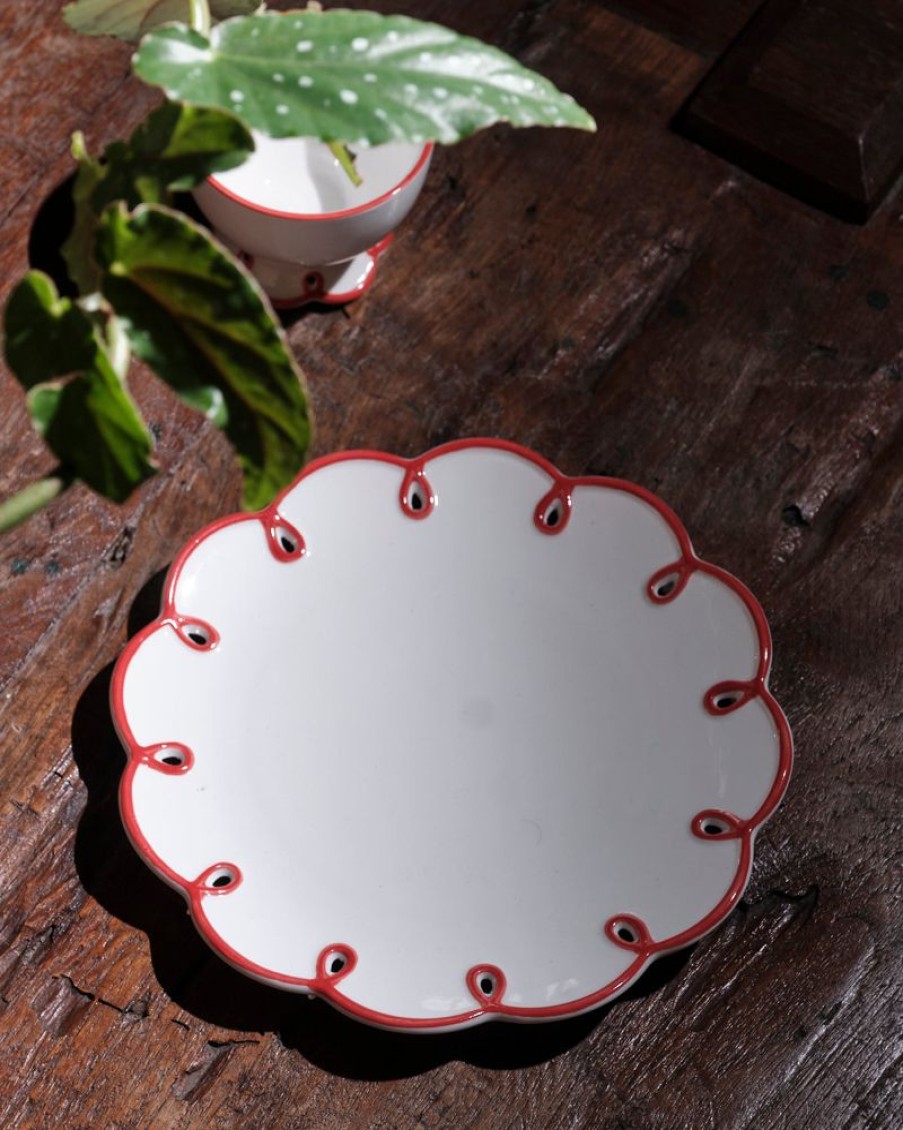 Homewares Crane Living | Fleur Dessert Plate