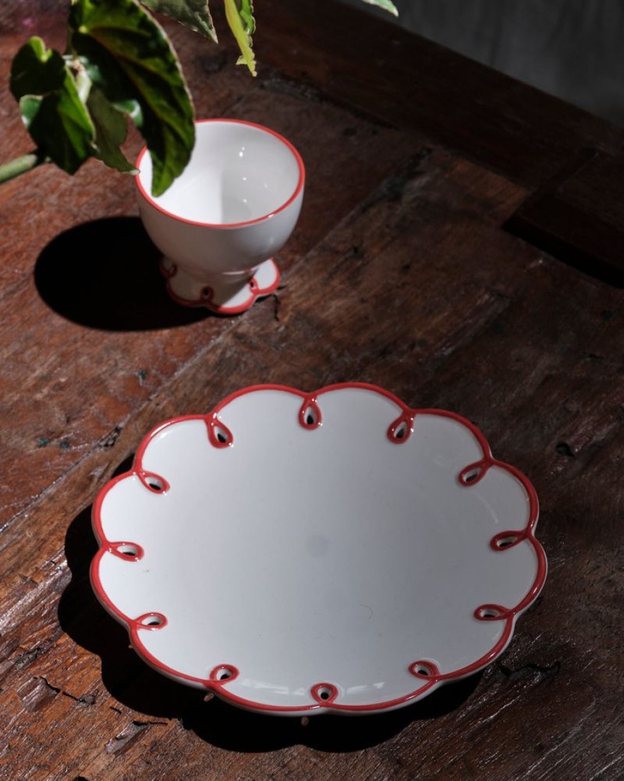 Homewares Crane Living | Fleur Dessert Plate