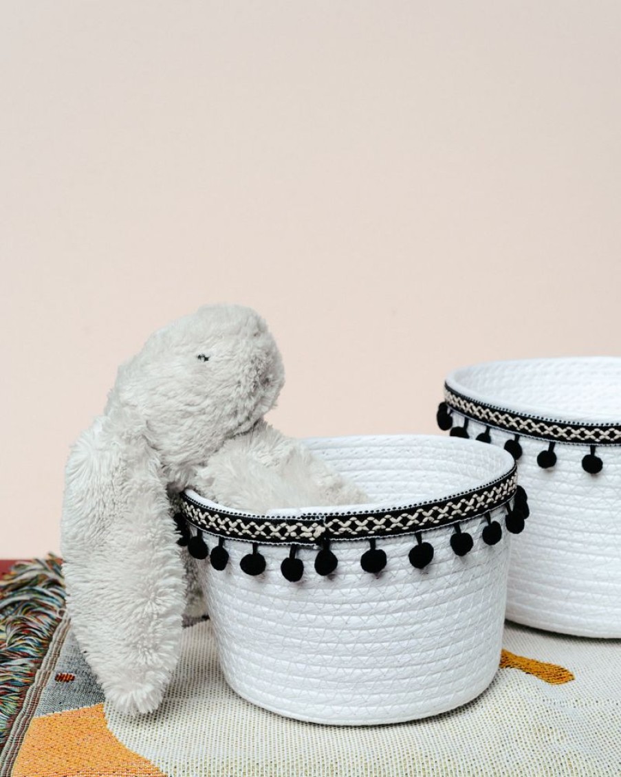 Decor Crane Living | Pom Pom Basket - Medium