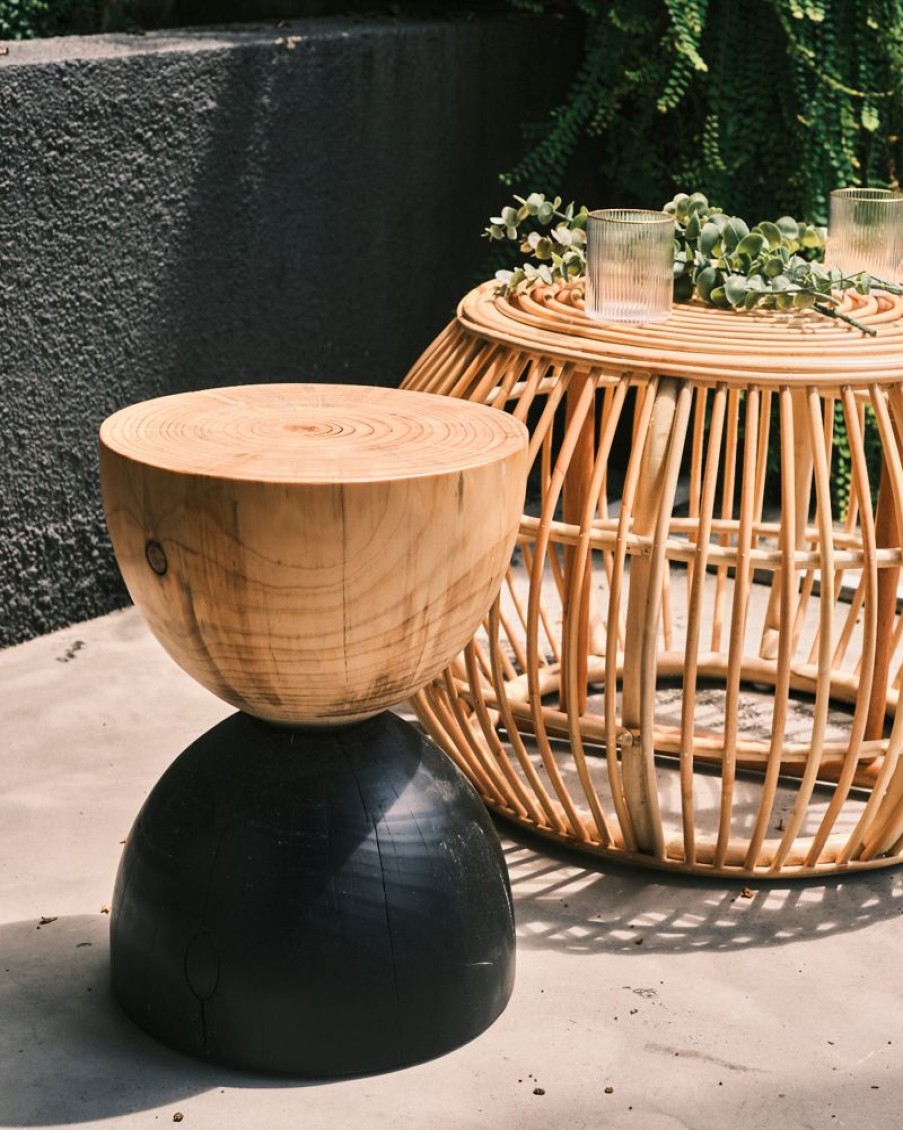 Furniture Crane Living | Zen Wooden Stools - 32Cm