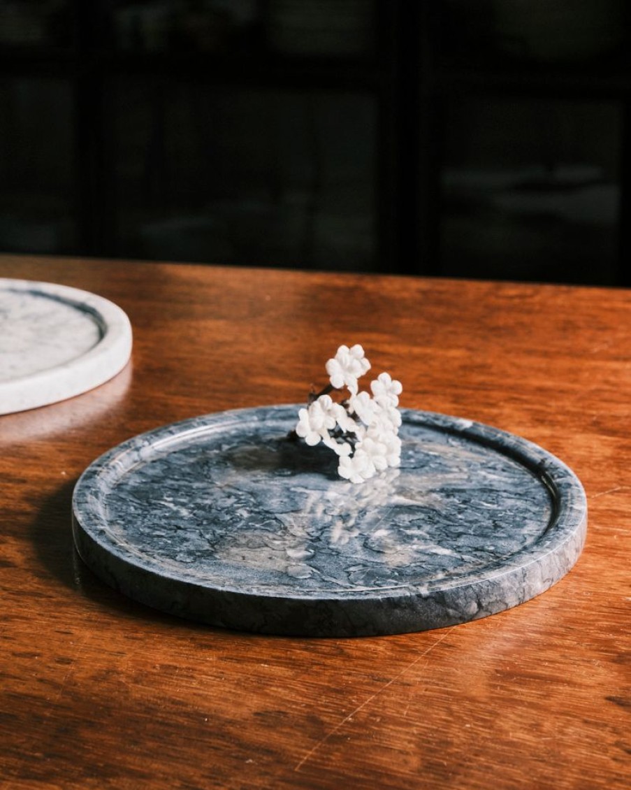 Decor Crane Living | Mayfair Round Marble Tray - Small