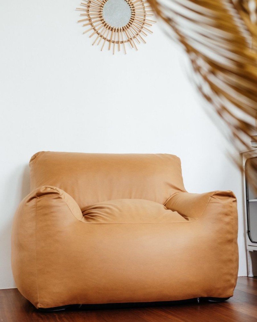 Furniture Crane Living | Toby Faux-Suede Bean Bag Chair