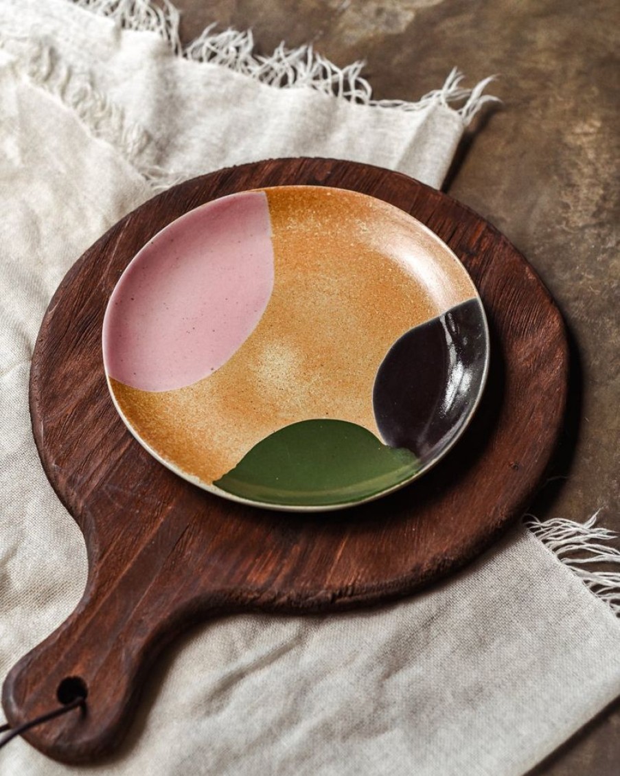 Homewares Crane Living | Ishihara Brown Dessert Plate