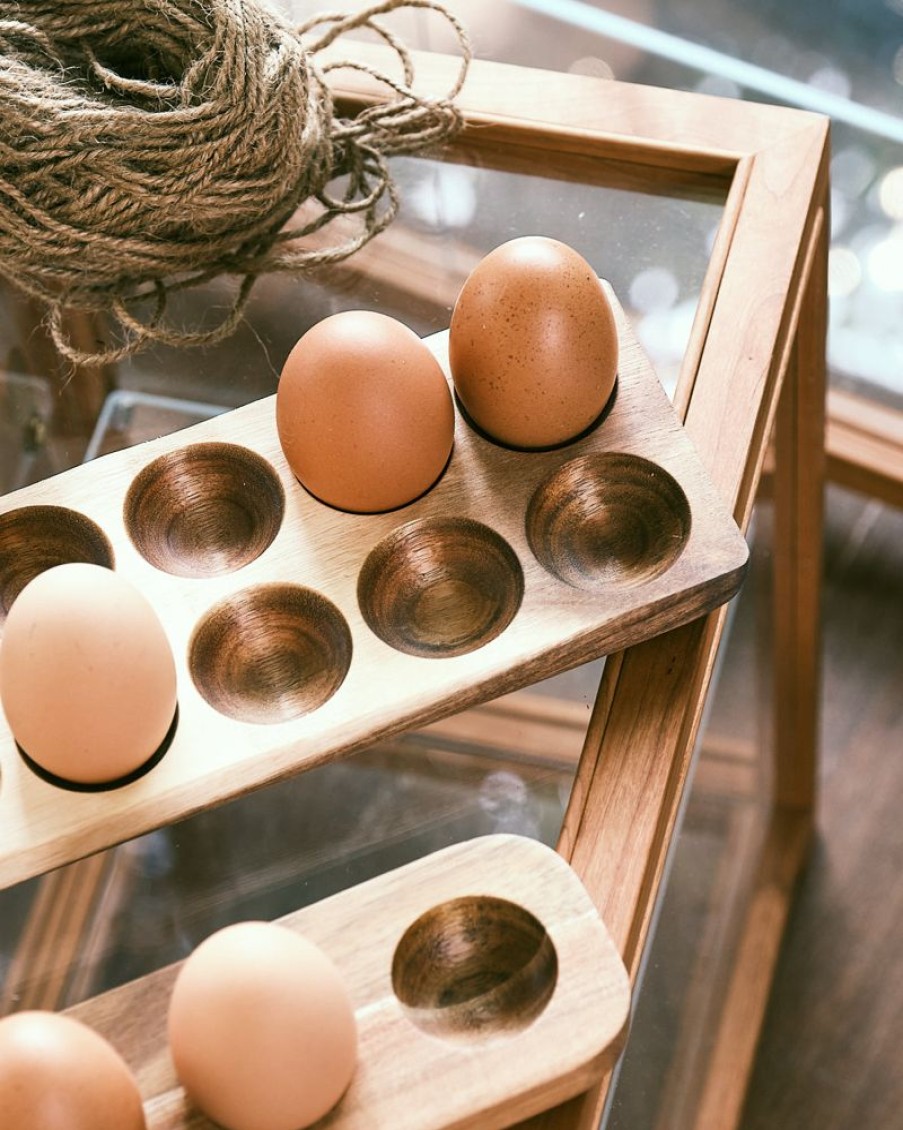 Homewares Crane Living | Wooden Egg Holder