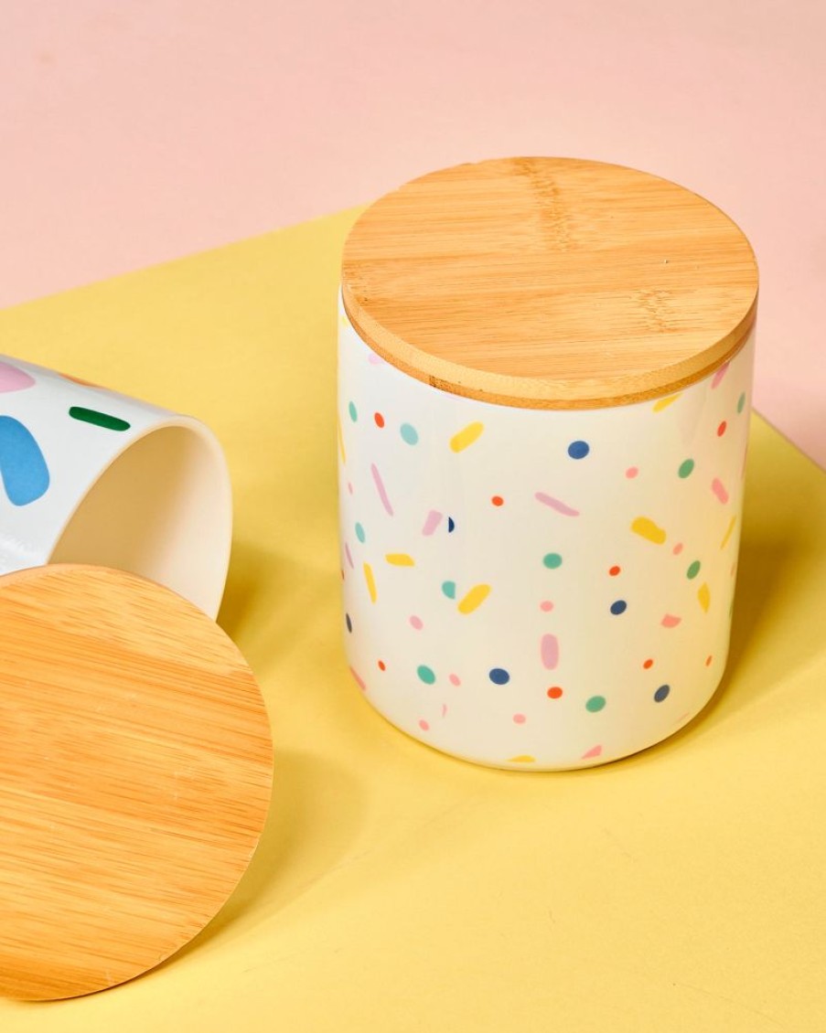 Homewares Crane Living | Rainbow-Speckled-Container-Medium