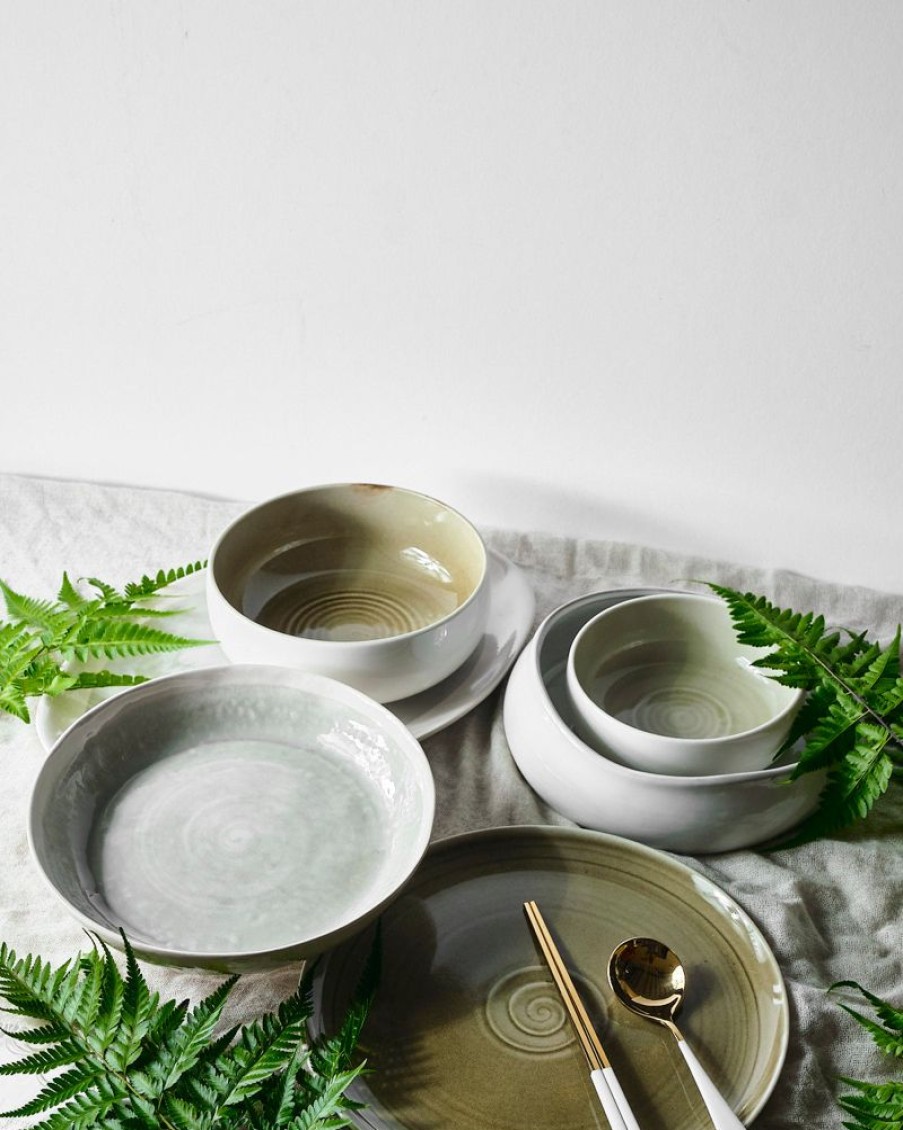 Homewares Crane Living | Pebble Beach Grey Deep Dish